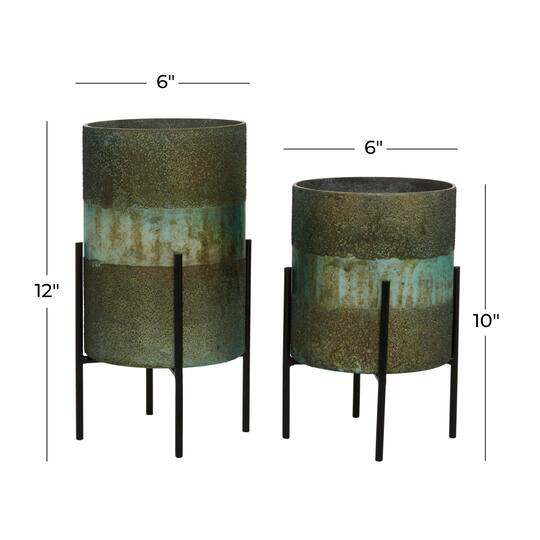 Glass Contemporary Candle Holder Set